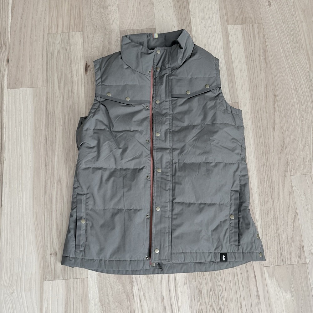 Unisex Cotopaxi Tianjin 650F Down Canvas Vest Men's Size S Women's M  Grey - Picture 5 of 15